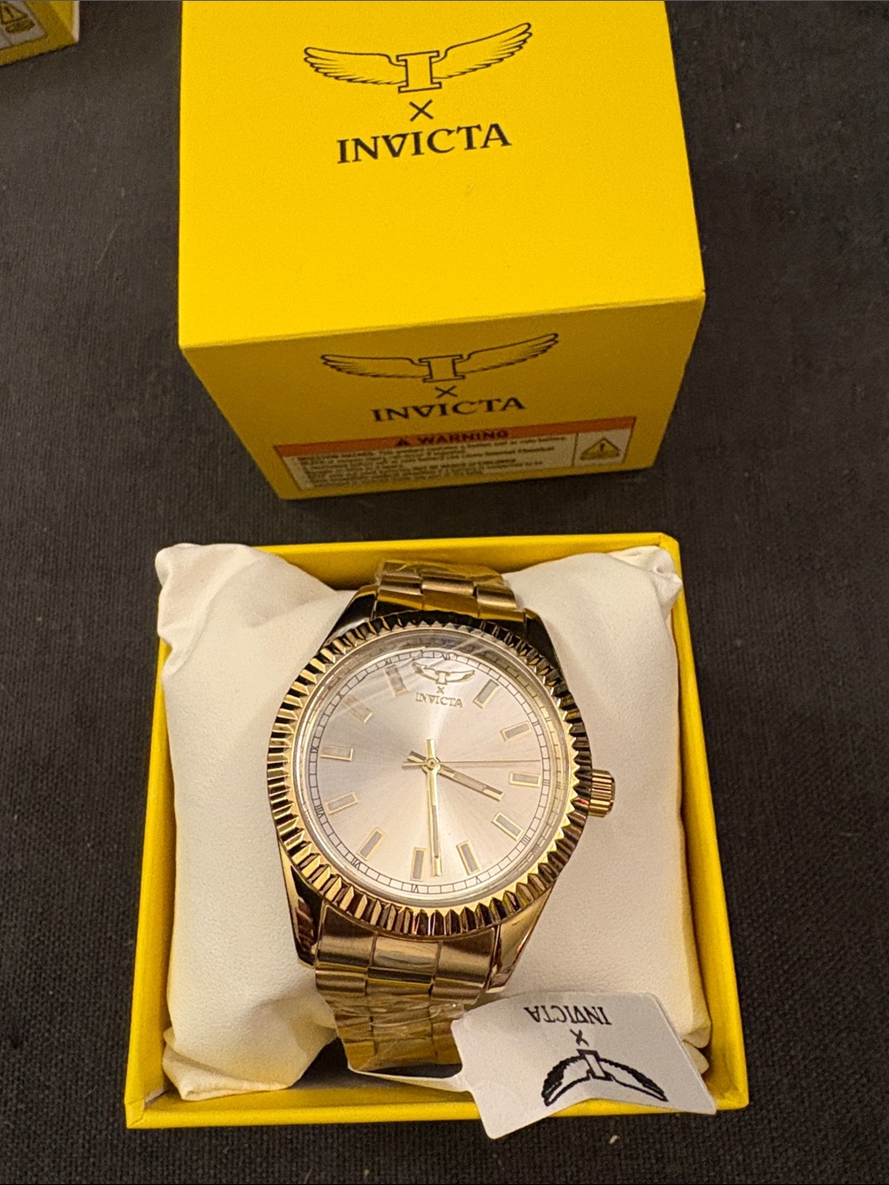 Invicta Gold-Tone Men's Bracelet Watch with Champagne Dial